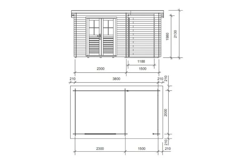 Abri de jardin en bois Katy – 7,44 m² – Tarif direct usine – Image 5