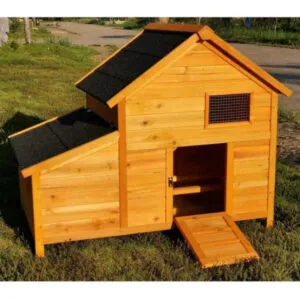 Poulailler XL avec toit en shingle pour 2 à 4 poules